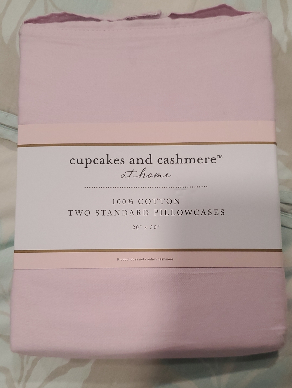 cupcakes & cashmere Light Pink Cotton Pillowcase Set (2)